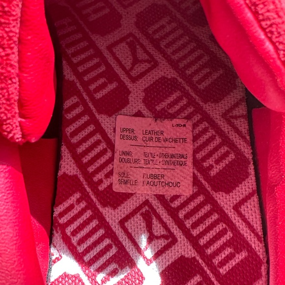 Puma Red Suede Sneakers - Picture 4 of 8